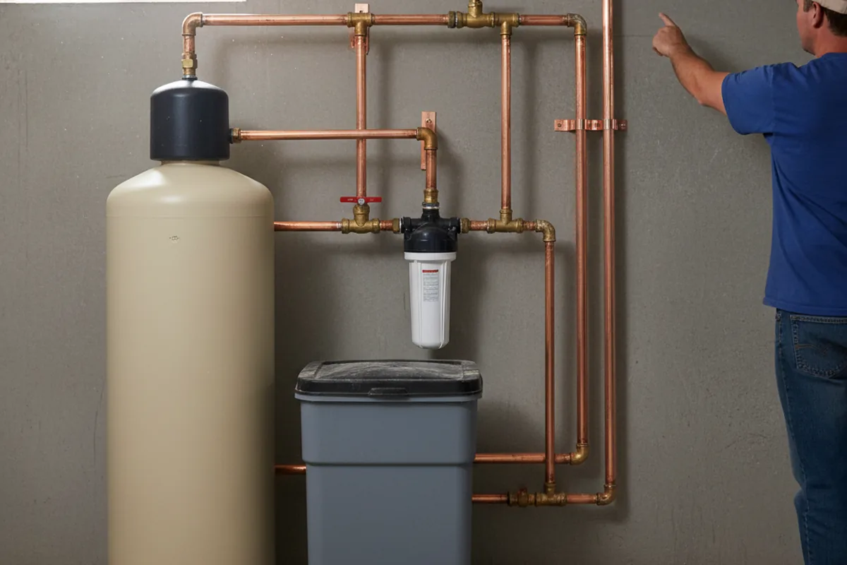 Whole-house water treatment system installed in Mc Gill